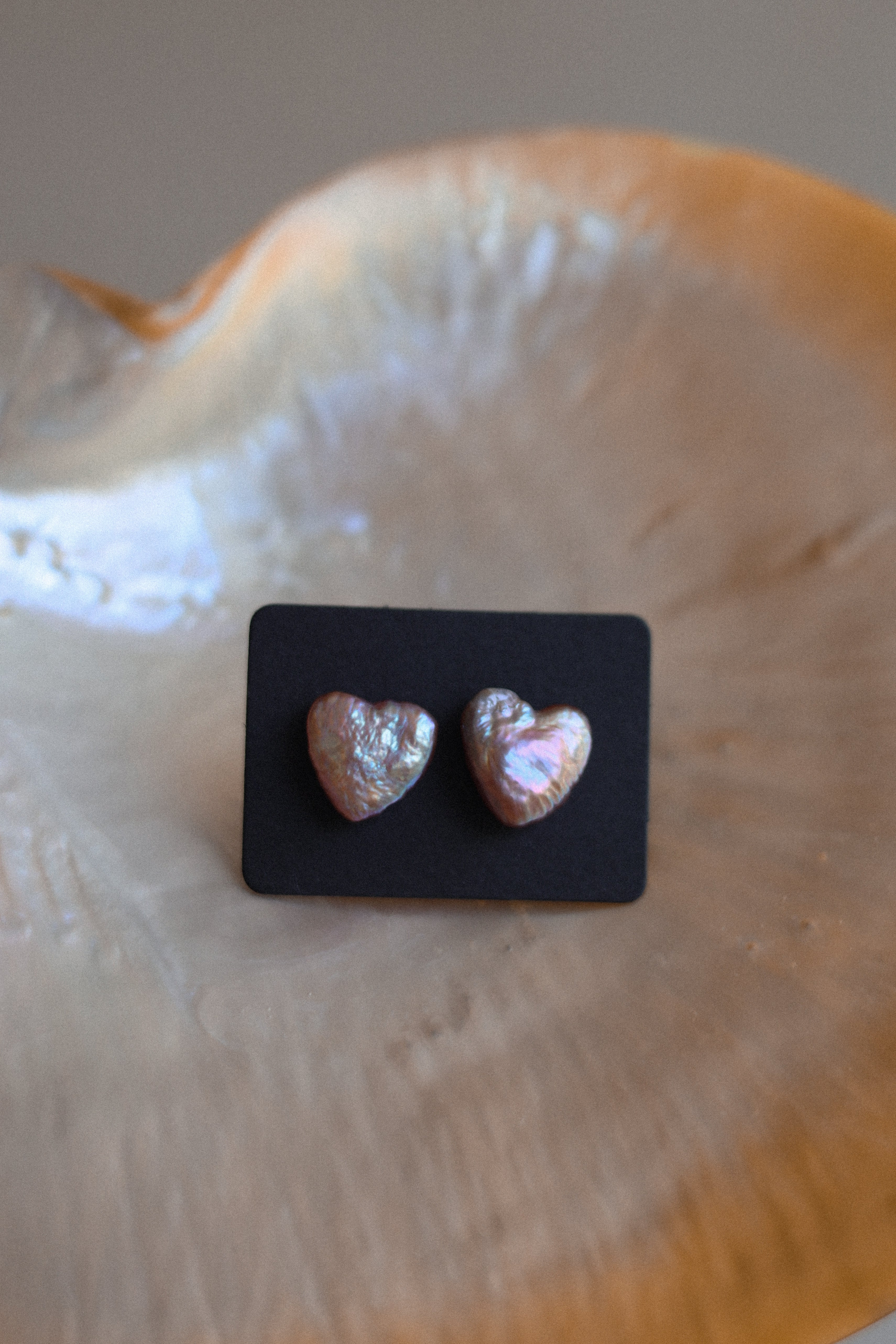 "Mother of Pearl Stud Earrings"