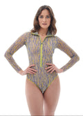 Zipper swimsuit with sleeves RoDaSoleil