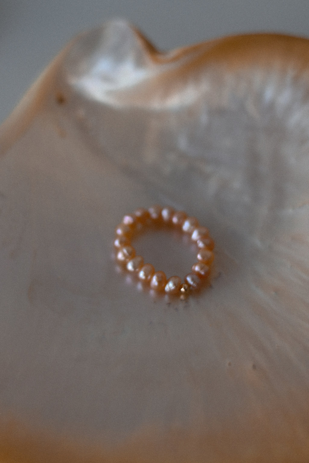 "Natural Pearl Stacking Rings”