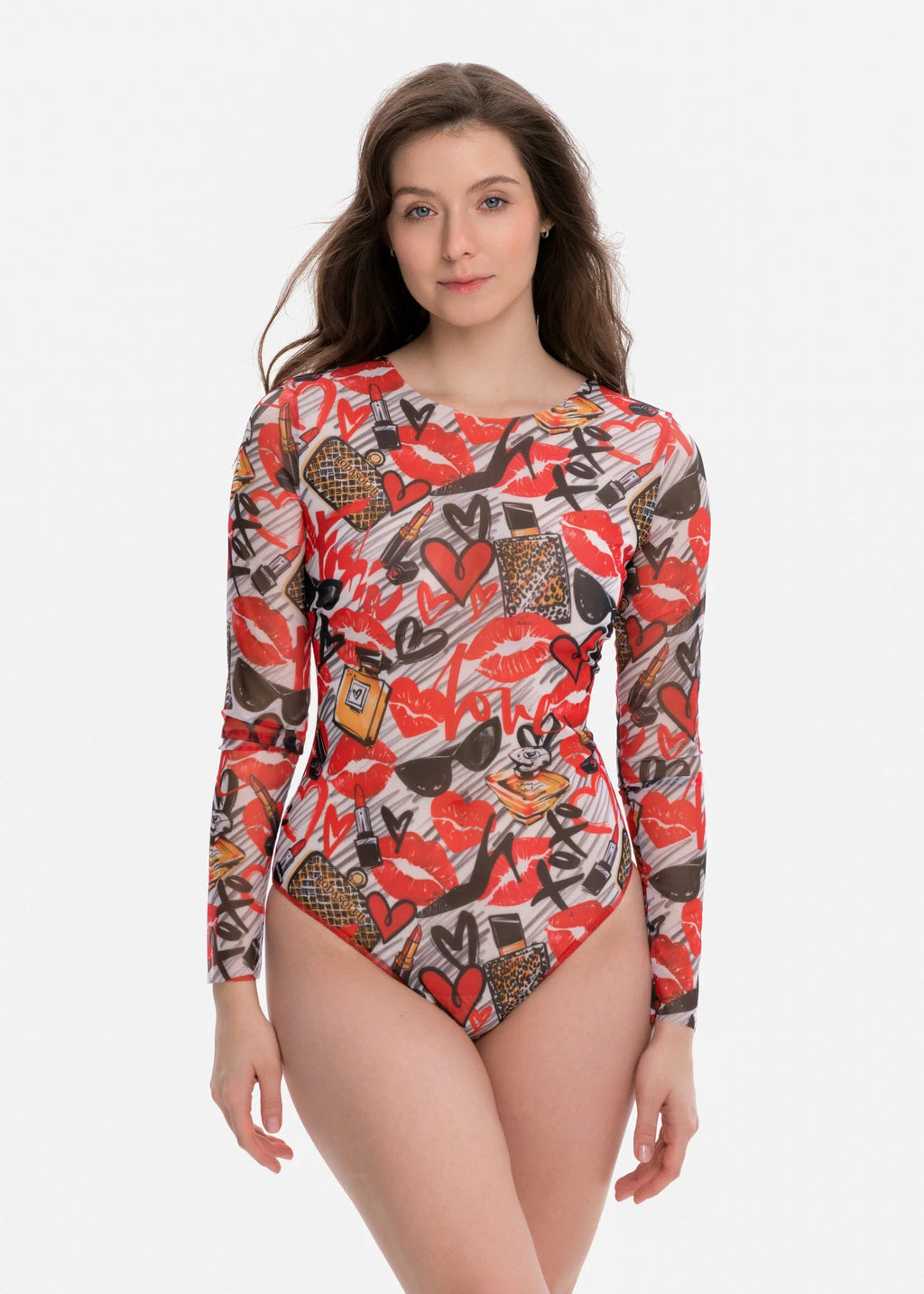 Closed Back One-piece Swimsuit with Sleeves RoDaSoleil