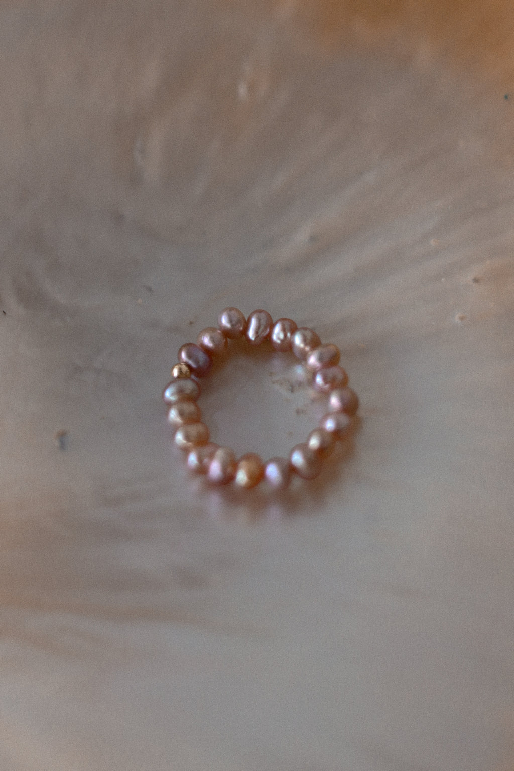 "Natural Pearl Stacking Rings”