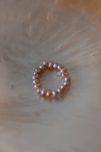 "Natural Pearl Stacking Rings”
