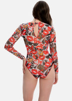 Closed Back One-piece Swimsuit with Sleeves RoDaSoleil