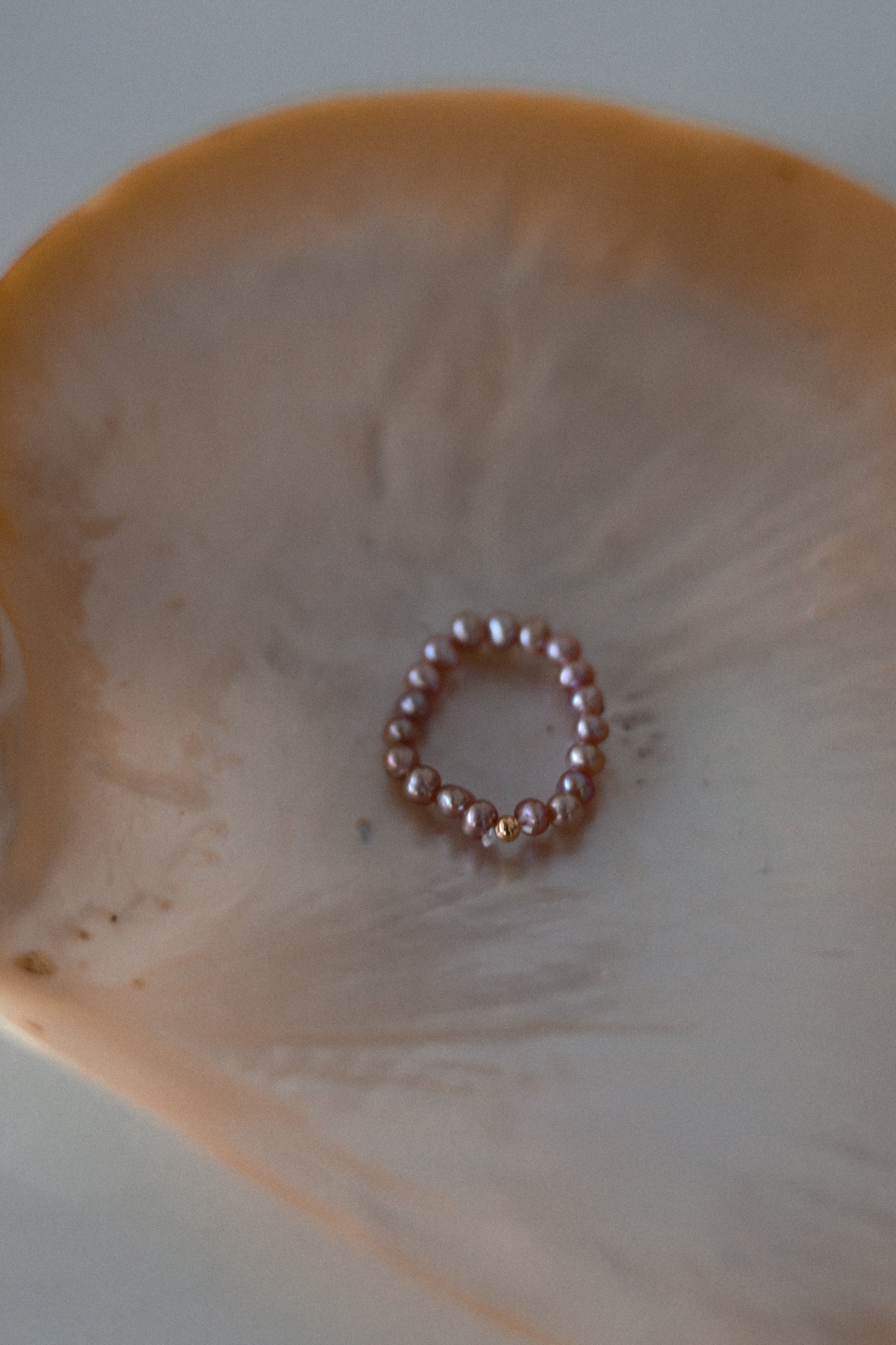 "Natural Pearl Stacking Rings”