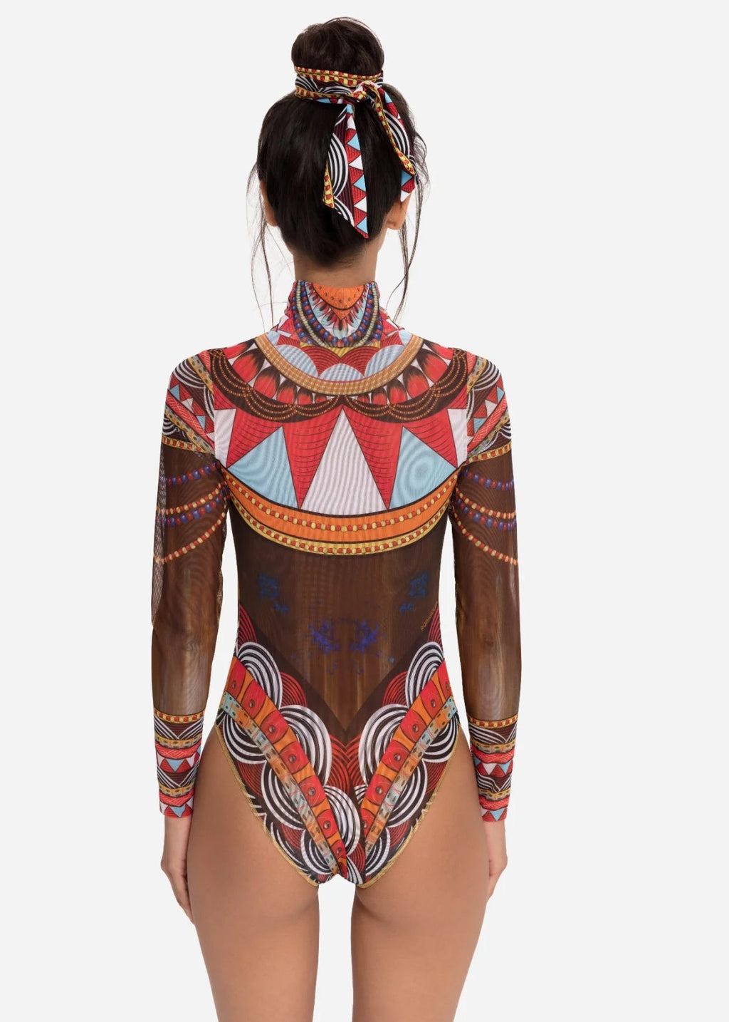 Zipper swimsuit with sleeves RoDaSoleil