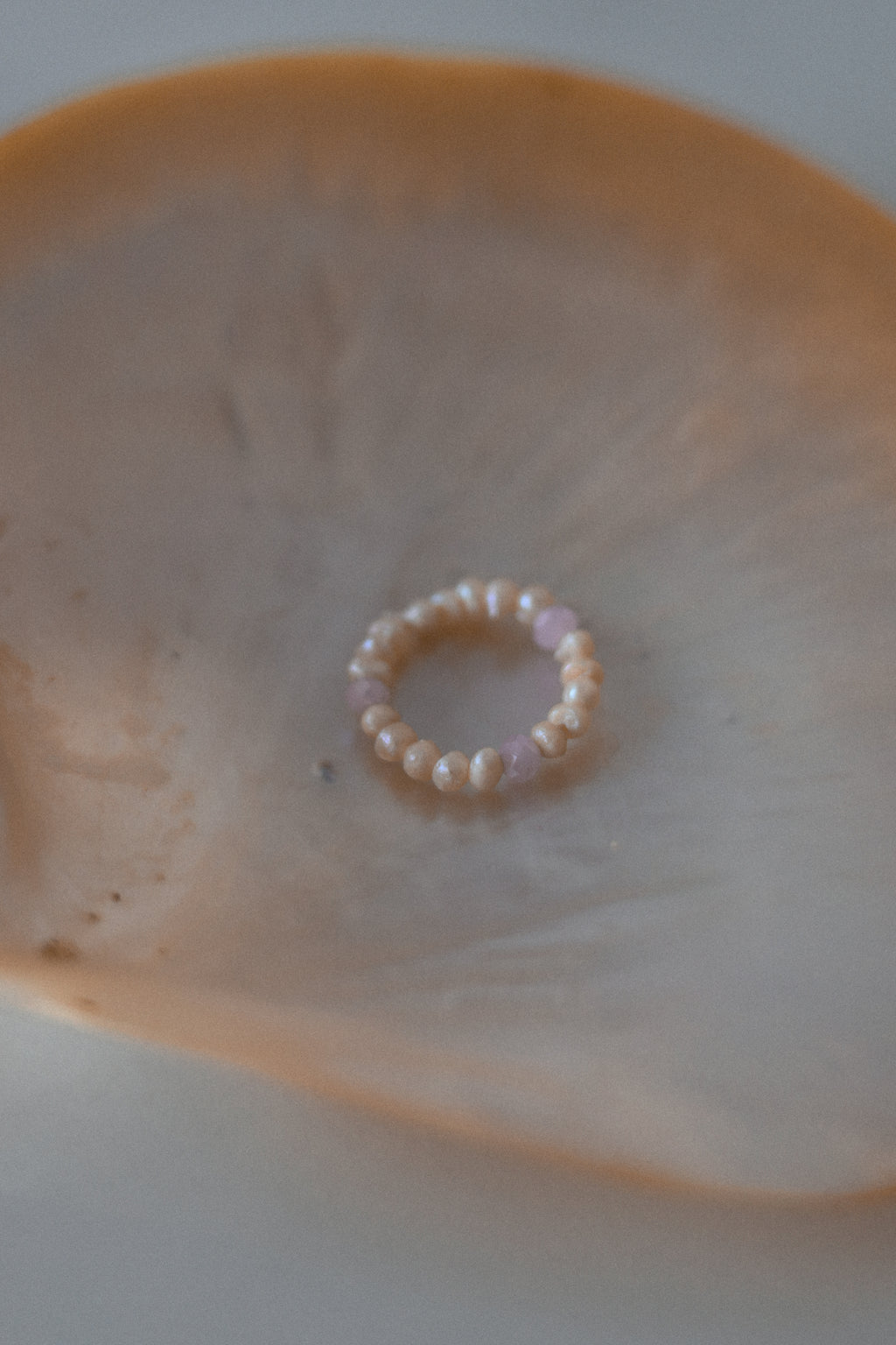 "Natural Pearl Stacking Rings”