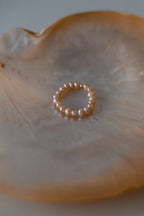 "Natural Pearl Stacking Rings”
