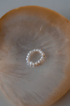 "Natural Pearl Stacking Rings”