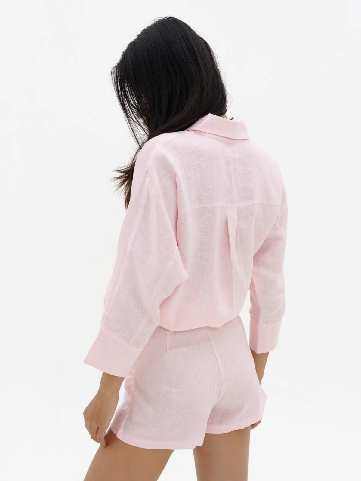 Linen Elastic Shorts Basic