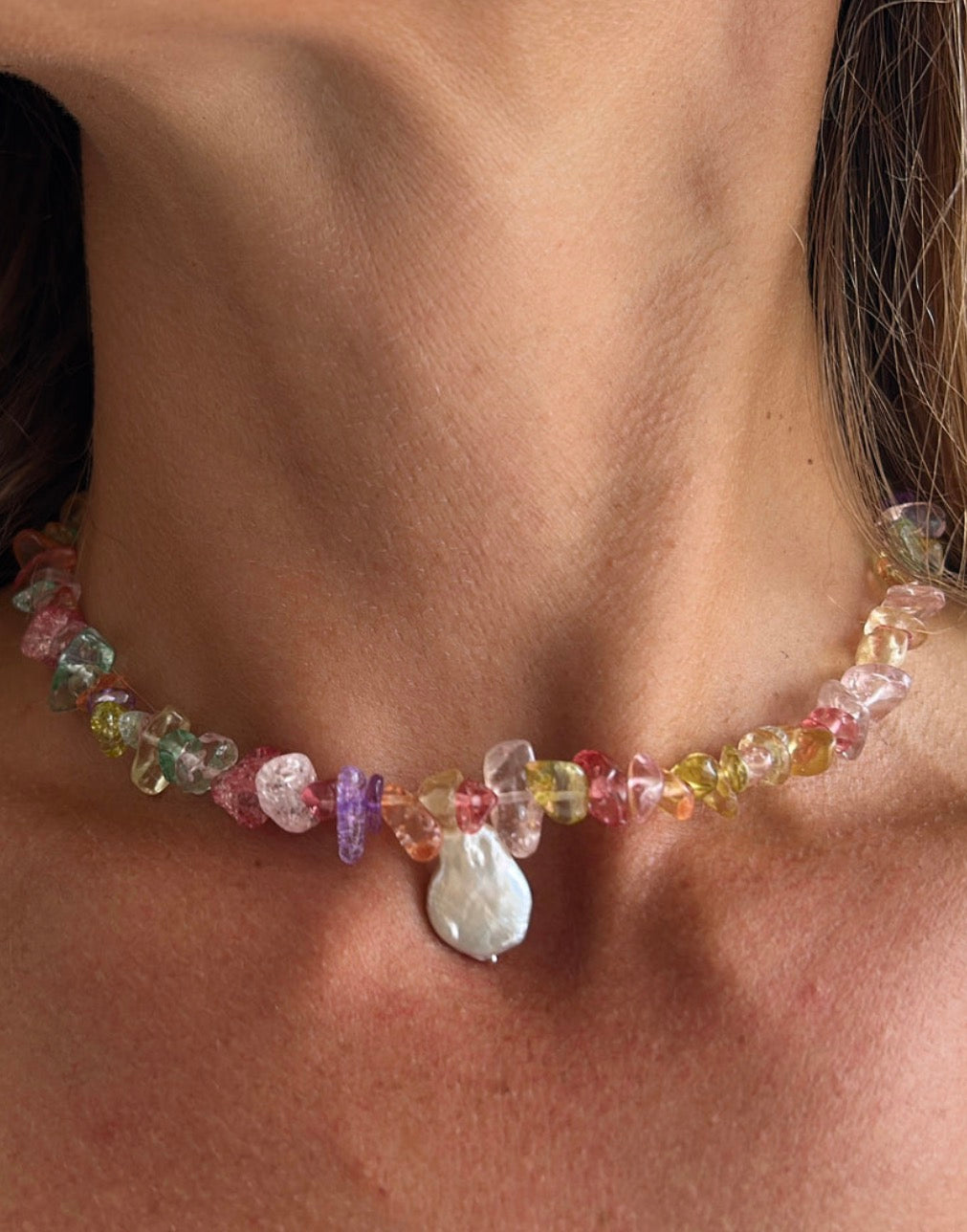 Shelby Choker Pearl Naked