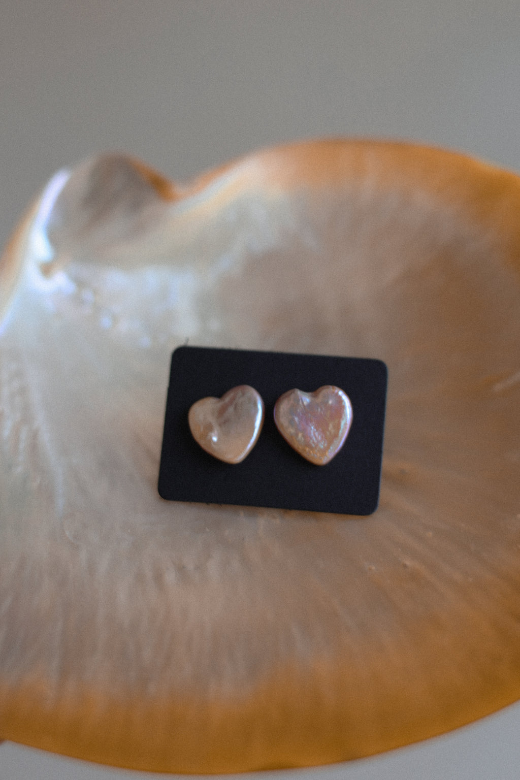 "Mother of Pearl Stud Earrings"