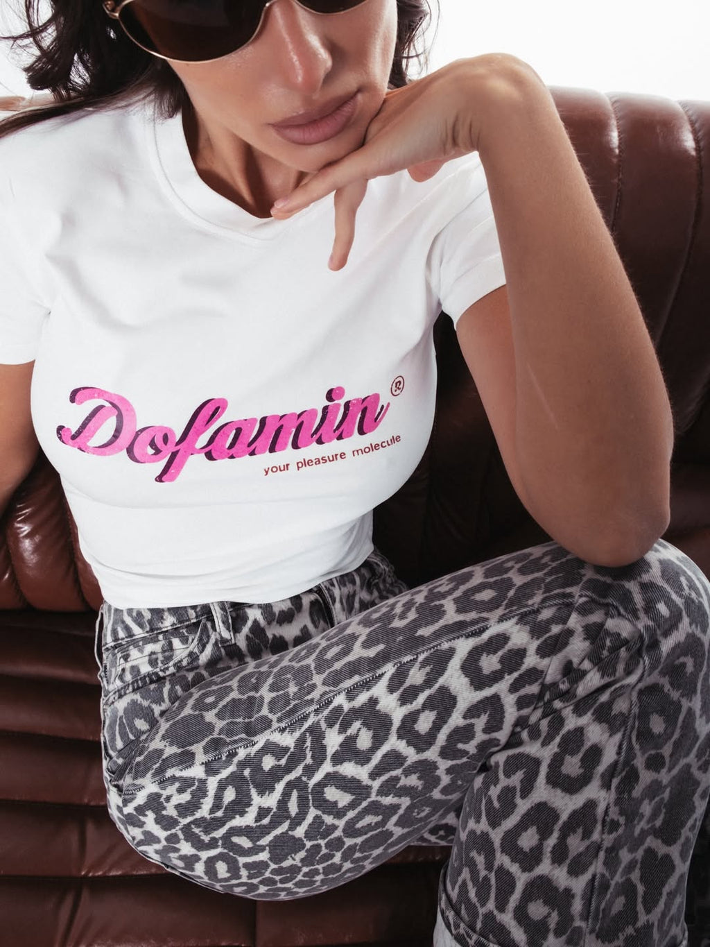 T-shirt With A Print Dofamin