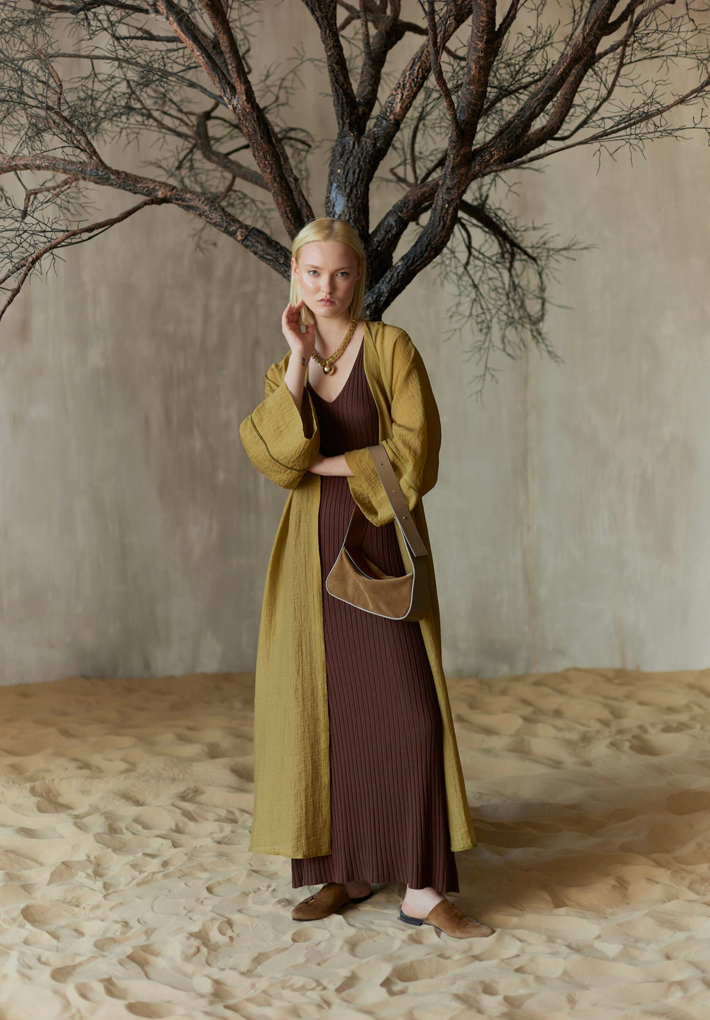 Long Tunic "Olive Organika" Oh Sunshine