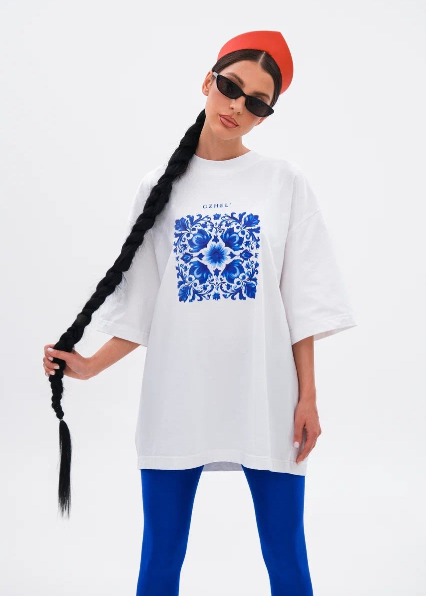 GZHEL T-shirt Kosa do Poyasa