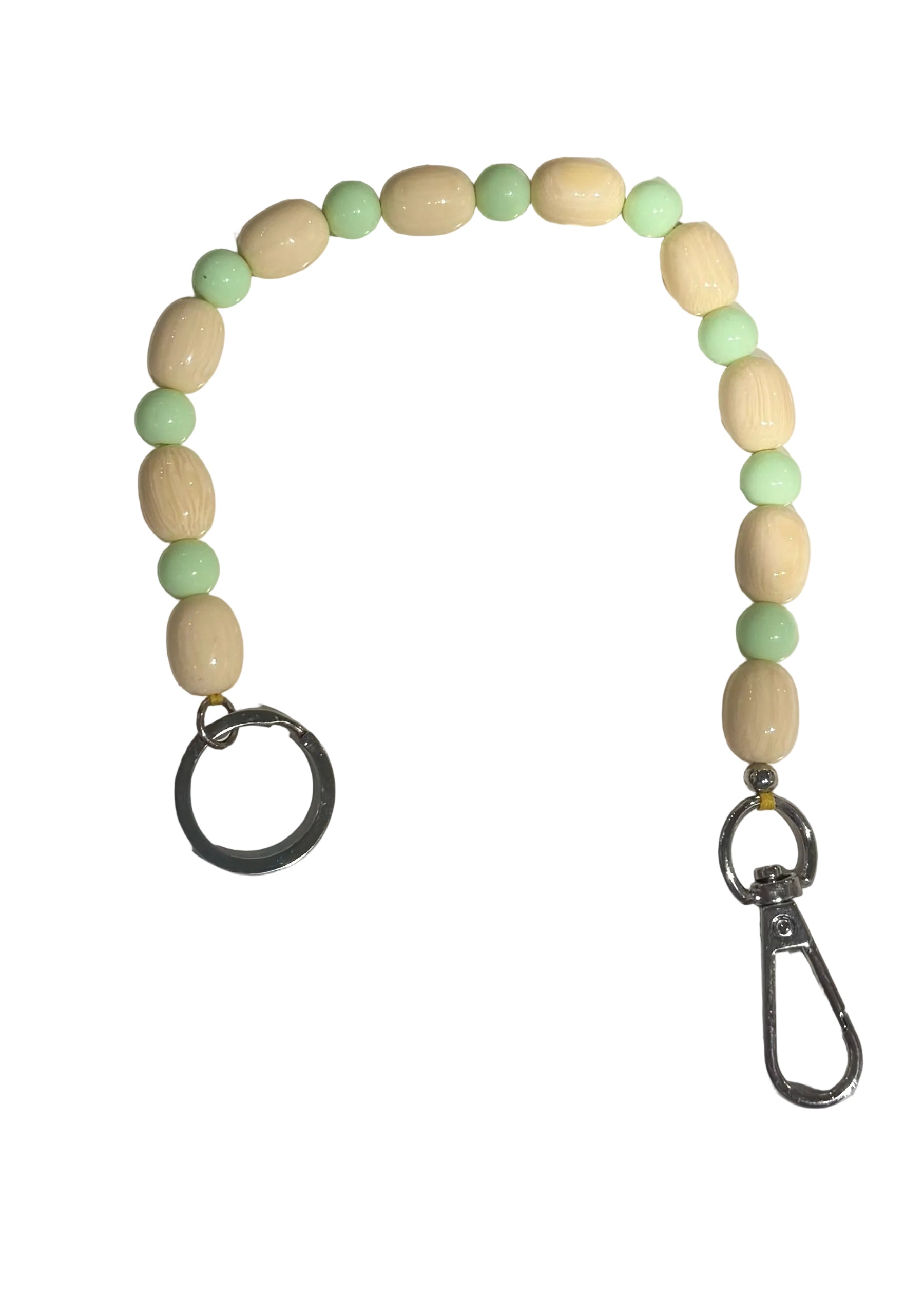 Beads Beige Green k.m acs