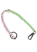 Beads 20 pc Pink Green k.m acs