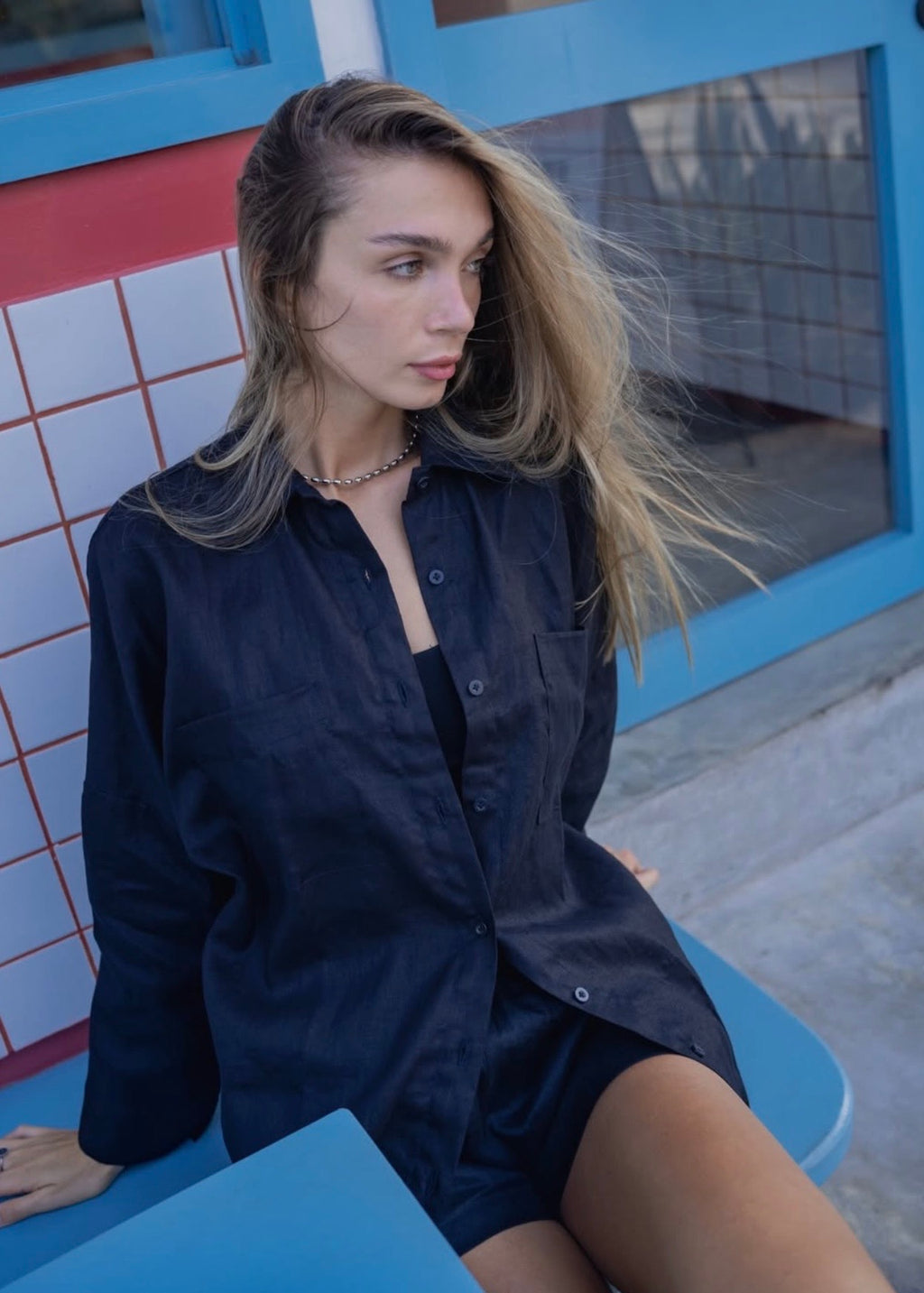 Base Linen Shirt Basic