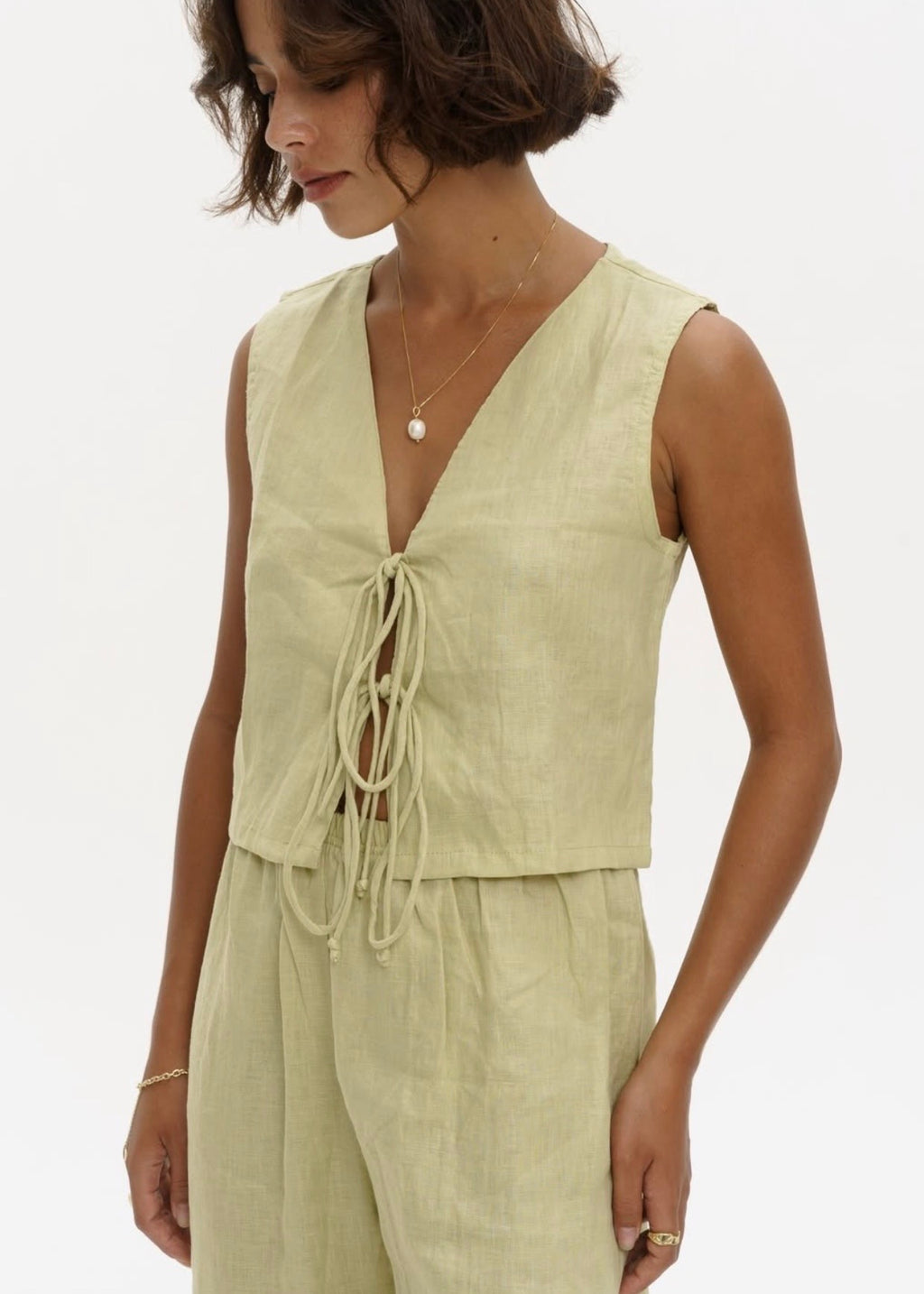 Linen Vest Basic