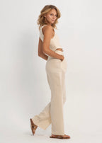 Linen Zipper Pants Basic