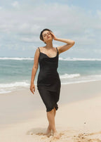 Silky Long Dress Basic