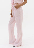 Linen Elastic Pants Basic