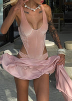 Velvet One-Piece Swimsuit Sand Cruise