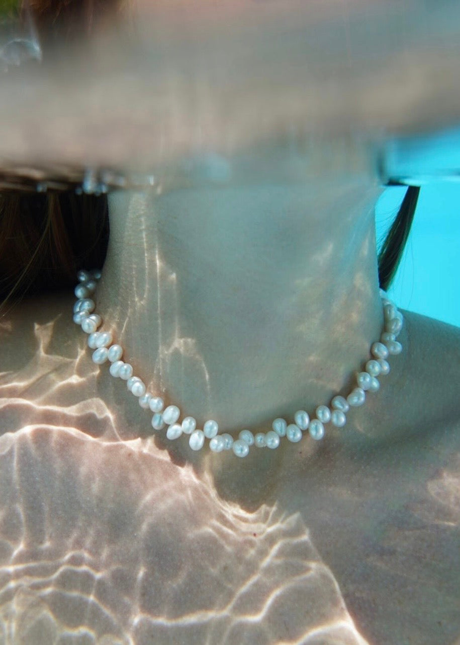 Necklace Ocean Choker Pearl Naked