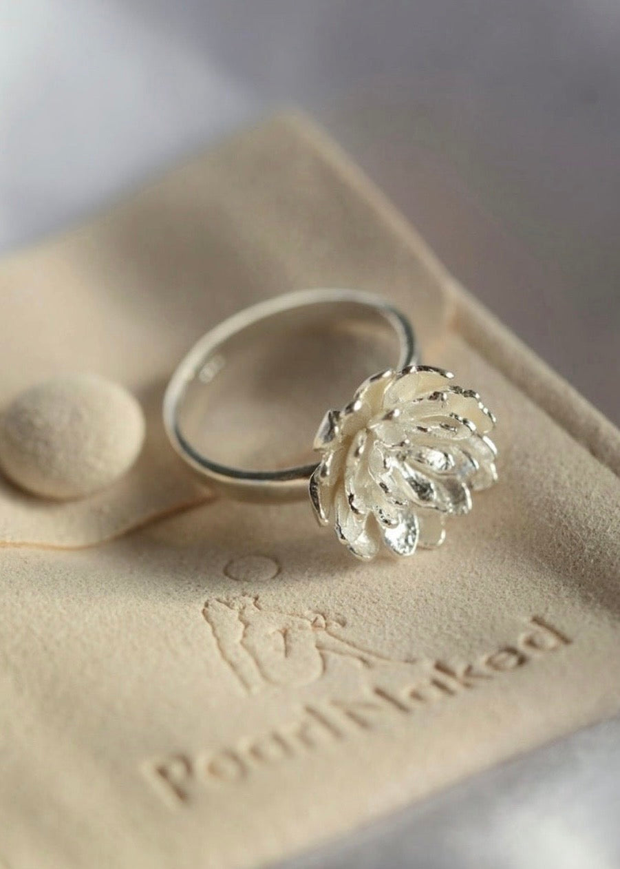 Lotus ring No color 8 Pearl Naked
