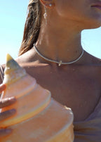 Reef Pearl Choker Pearl Naked