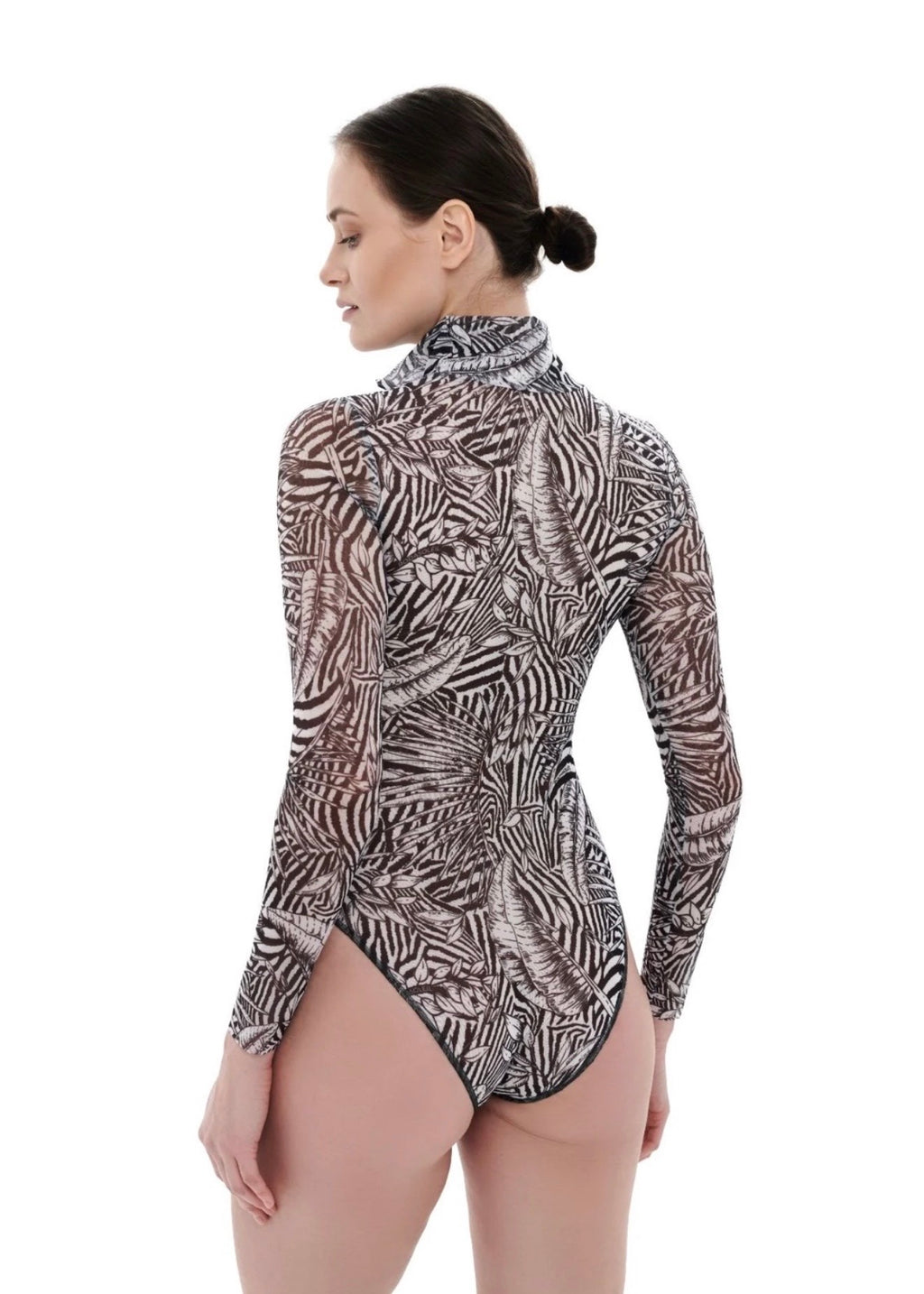 Zipper swimsuit with sleeves RoDaSoleil
