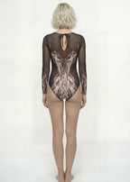 Closed Back One-piece Swimsuit with Sleeves RoDaSoleil