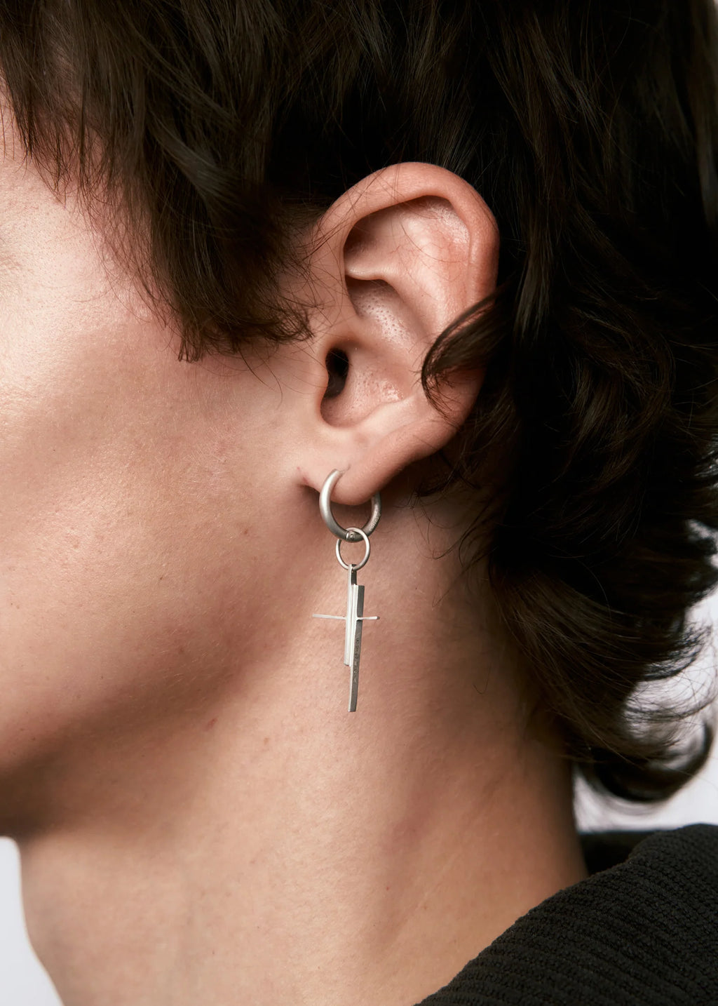 Earring Thorn + Small Suprimatism Cross Struga