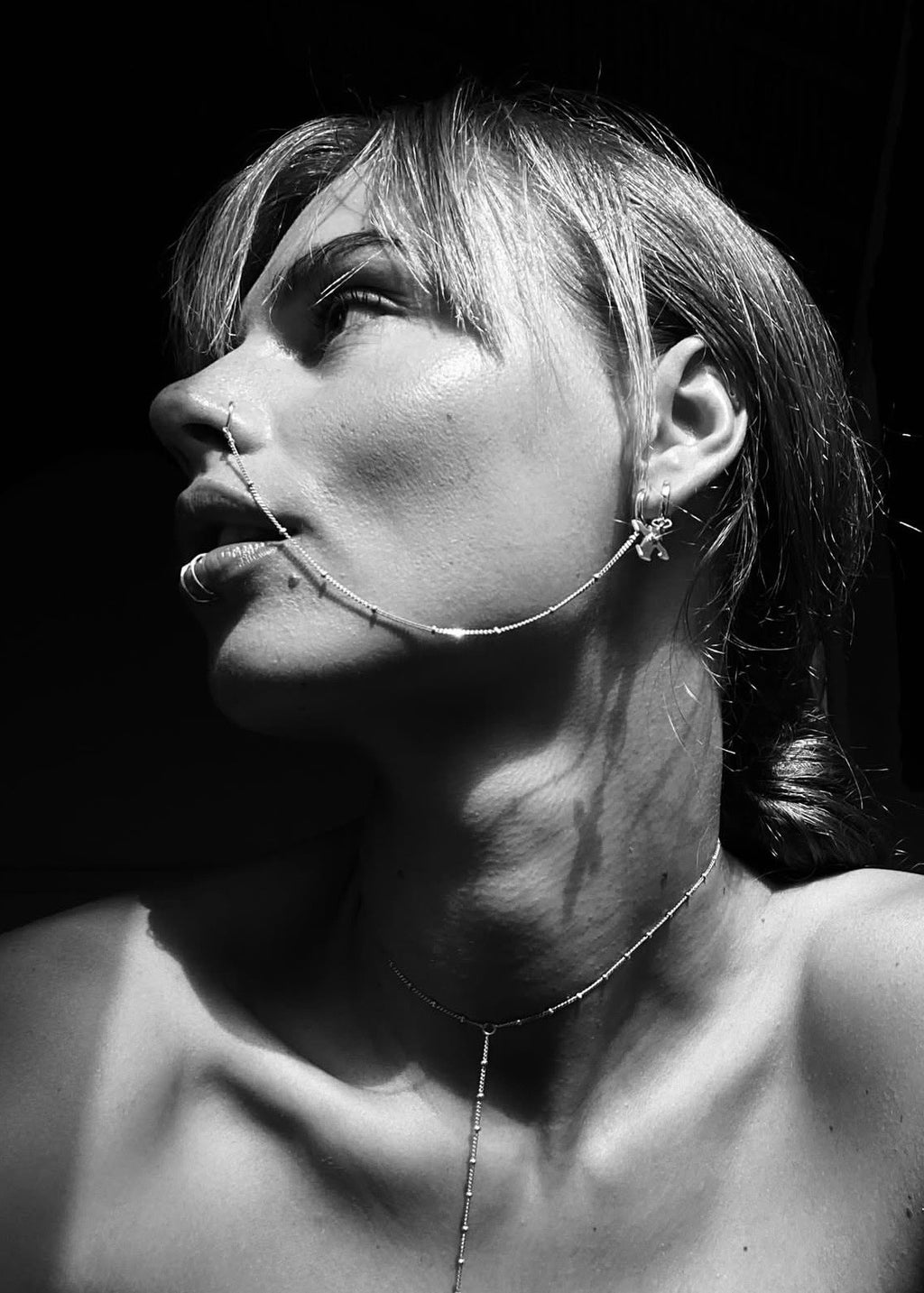 Nose Chain SS 14 cm Mira