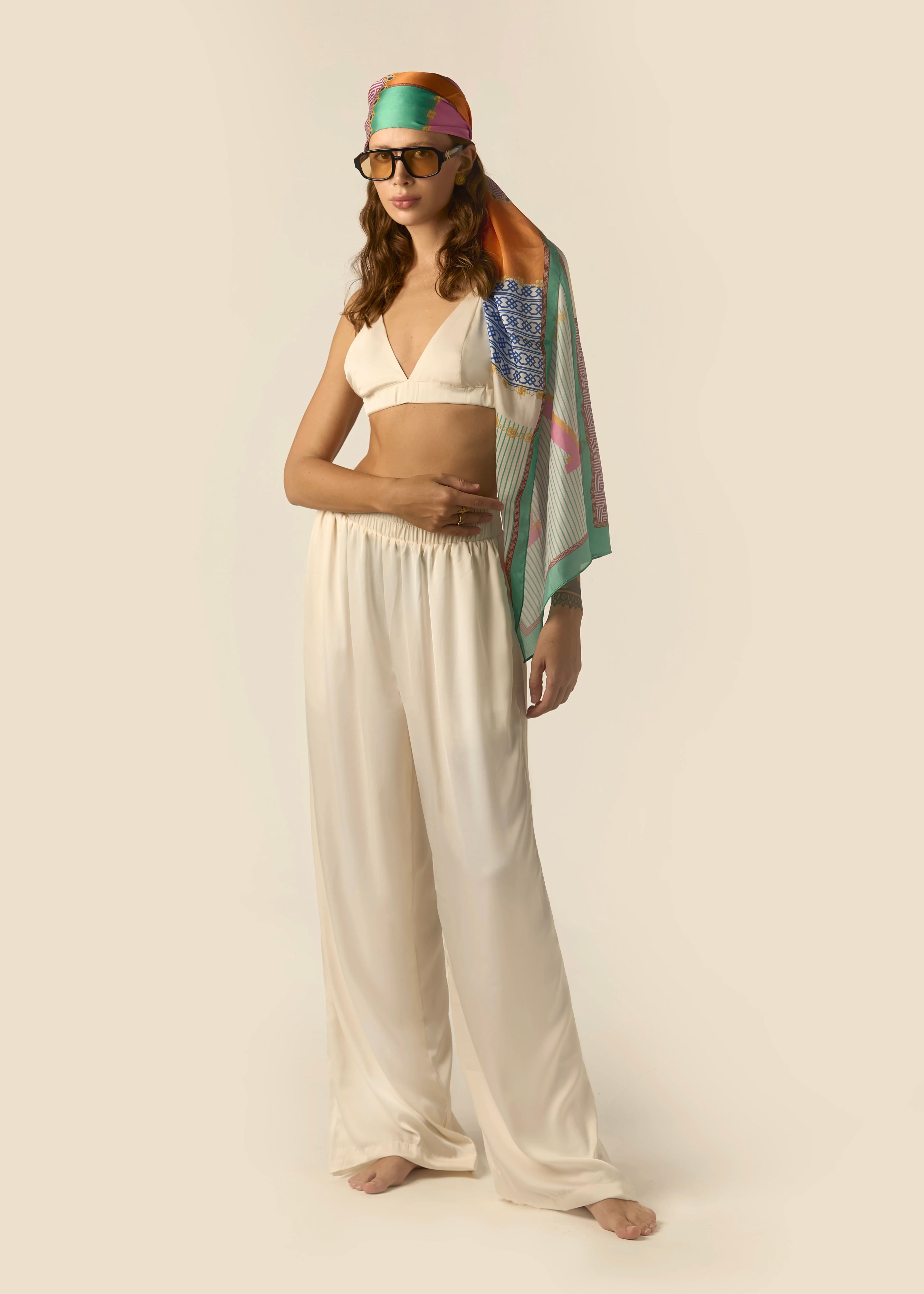 Silk Pants Soleil Blanc