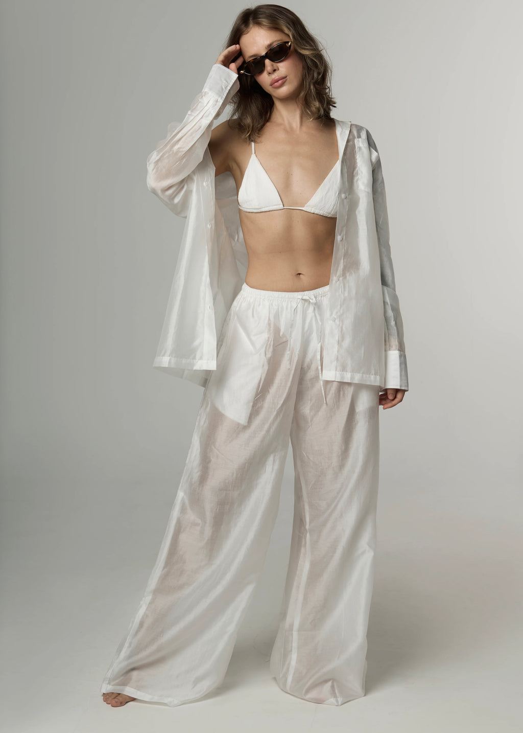 Veil Cotton Shirt Soleil Blanc