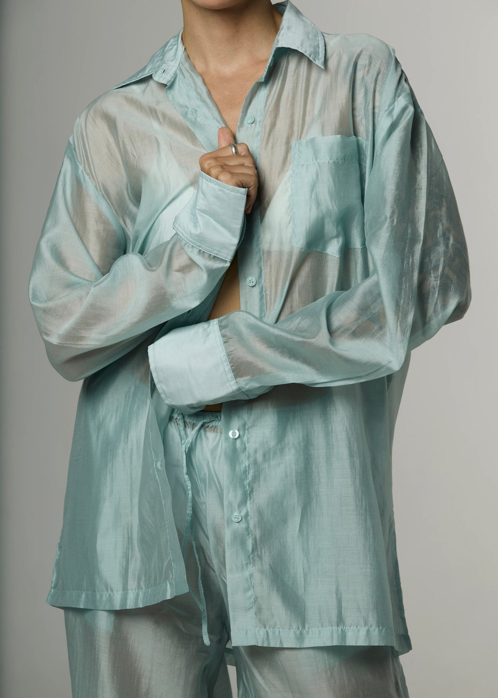 Veil Cotton Shirt Soleil Blanc