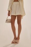 Veil Cotton Shorts Soleil Blanc