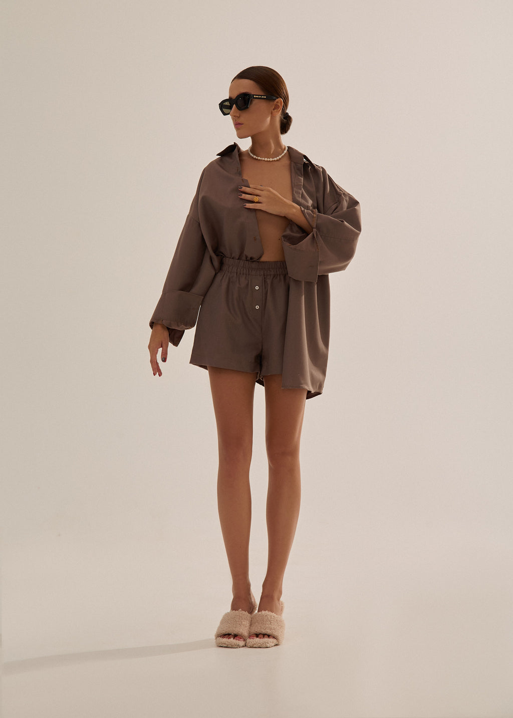 Veil Cotton Shorts Soleil Blanc