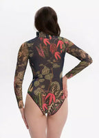 Zipper swimsuit with sleeves RoDaSoleil