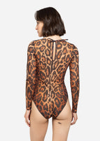 Closed Back One-piece Swimsuit with Sleeves RoDaSoleil